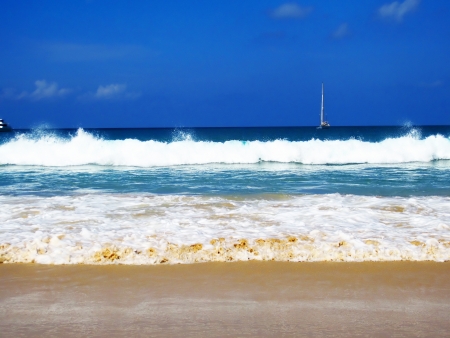  Clear sea and  bluesky                       の写真素材