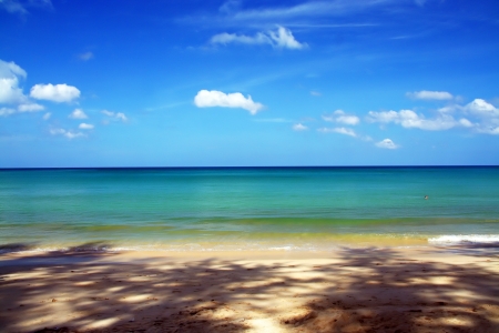 Clear sea and  blueskyの写真素材