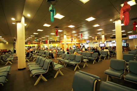 Chiang mai Domestic departure lounge areaのeditorial素材