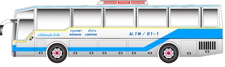 Bus graphic benze argentina bodyのイラスト素材
