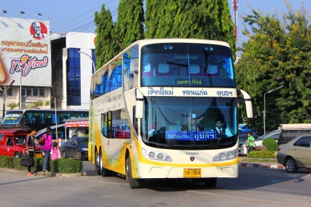 Phetprasert tour, bus route Chiangmai and Ubon ratchathani, north and eastern region of thailand のeditorial素材