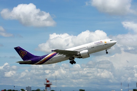 Thaiairway airbus a300-600  HS-TADのeditorial素材
