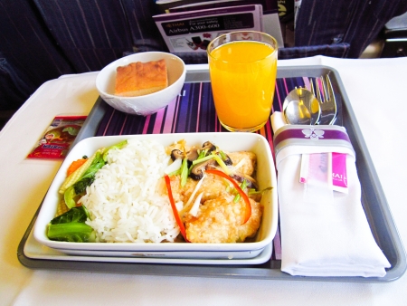 In Flight meal, Airline mealのeditorial素材