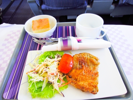 In Flight meal, Airline mealのeditorial素材