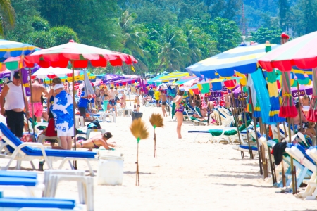 Patong beach, phuket island, thailandのeditorial素材