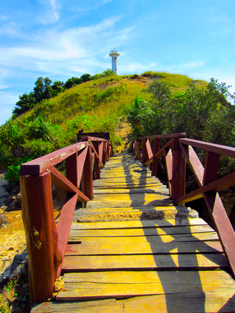 Lighthouse at Lanta island, Lanta , Krabi, Thailandの写真素材