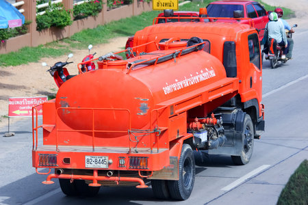 CHIANGMAI, THAILAND - MAY 25 2014   Water tank truck of Chiang Mai Provincial Administrative...