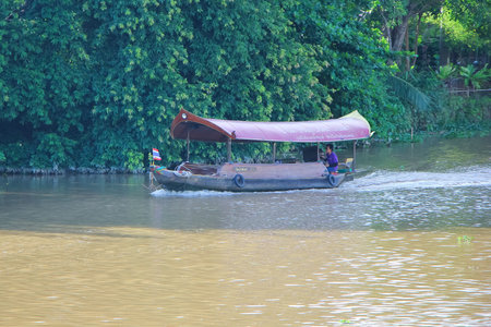 CHIANGMAI, THAILAND - JUNE 11 2014   Travel Ship of  mae ping river cruise  For travel in Ping...