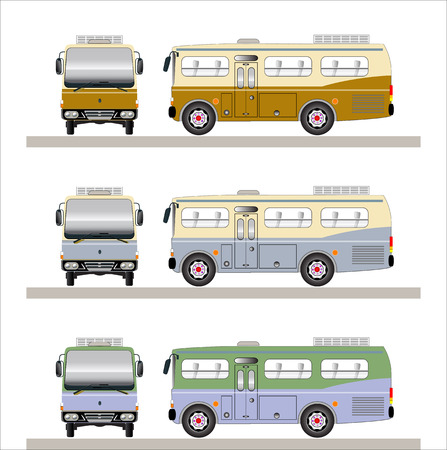 Short bus vintage のイラスト素材