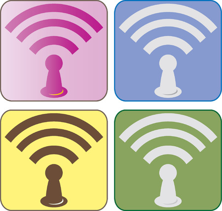 wifi icon vectorのイラスト素材
