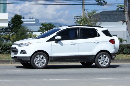 CHIANGMAI, THAILAND -OCTOBER  15 2015: Private car, Ford Ecosport, Suv car for Urban User. Photo at road no 121 about 8 km from downtown Chiangmai, thailand.のeditorial素材