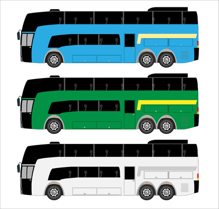 Modern bus vectorのイラスト素材