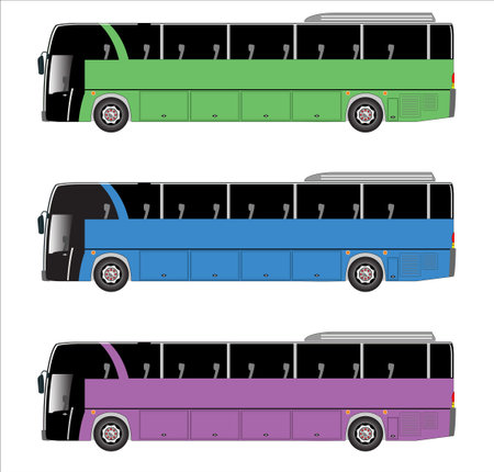 highway busのイラスト素材