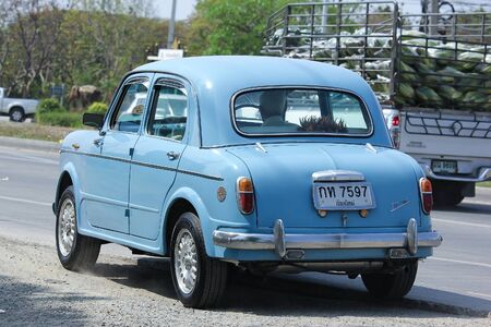 CHIANGMAI, THAILAND -FEBRUARY 29 2016:  Private Fiat Classic old Car. Photo at road no.1001 about 8 km from downtown Chiangmai, thailand.のeditorial素材