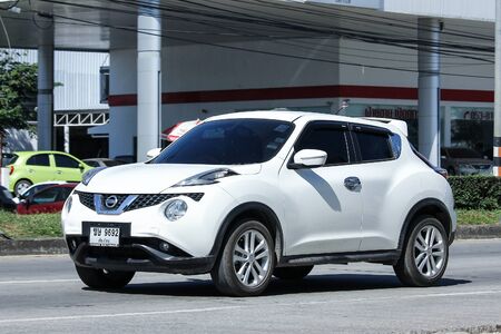 CHIANG MAI, THAILAND - NOVEMBER  18  2016:  Private car, Nissan Juke. On road no.1001, 8 km from Chiangmai city.のeditorial素材