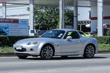 CHIANG MAI, THAILAND - NOVEMBER  18  2016: Private Sporty car, Mazda MX5. On road no.1001, 8 km from Chiangmai city.のeditorial素材