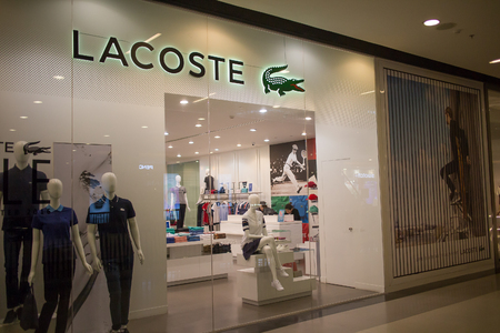 CHIANG MAI, THAILAND -JANUARY 28 2017:  Lacoste shop Inside of Central Festival Chiangmai. 3 Km. from Chiangmai City, Thailand.のeditorial素材