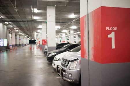 CHIANG MAI, THAILAND -JANUARY 28 2017:  Parking Area of Central Festival Chiangmai. 3 Km. from Chiangmai City, Thailand.のeditorial素材