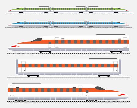 Passenger express train Vector illustrationのイラスト素材