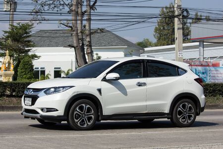 CHIANG MAI, THAILAND -JANUARY 19 2017:  Private Car, Honda HRV City Suv Car. On road no.1001, 8 km from Chiangmai city.のeditorial素材