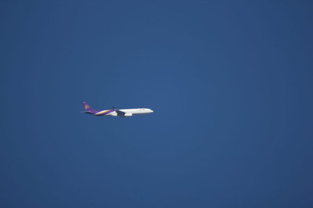 CHIANG MAI, THAILAND -NOVEMBER 18 2017: HS-TER Airbus A330-300 of Thai Airway. Take off from...