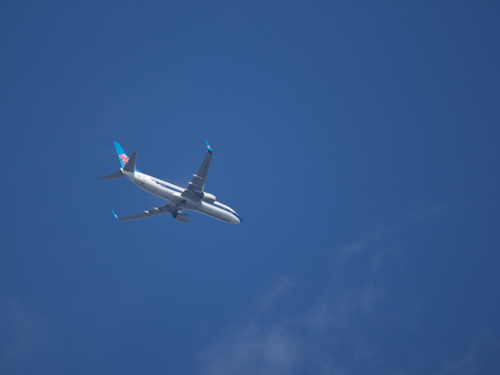 CHIANG MAI, THAILAND -DECEMBER 12 2017:  B-1701 Boeing 737-800 of China Southern Airline. Take off from Chiangmai Airport to Nanning.のeditorial素材