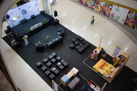 CHIANG MAI, THAILAND - FEBRUARY 20 2018: Funiture Design Thesis of Rajamangala University of Technology Lanna. In Promotion Area in Central Festival Chiang mai.のeditorial素材