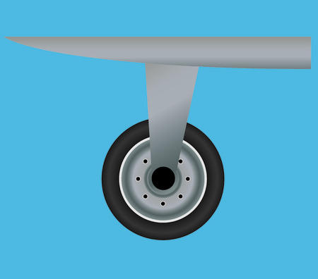 Passenger Aircraft tire  Vector and  illustrationのイラスト素材