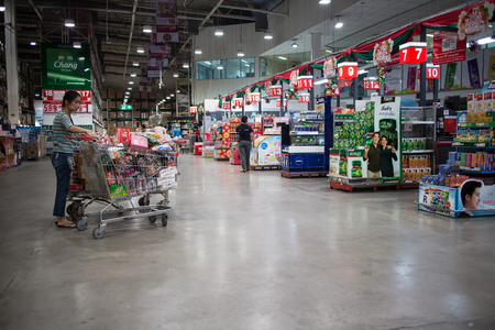Chiangmai, Thailand - January 13 2019:  Makro Hypermarket Chiang mai. Location on road chiangmai Lampang road about 3 km from city.のeditorial素材