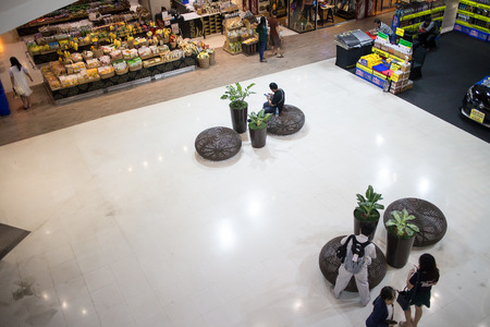 Chiangmai, Thailand - February 21 2019: Resting seat inside Central Festival Chiang mai. New Business Plaza of Chiangmai.のeditorial素材