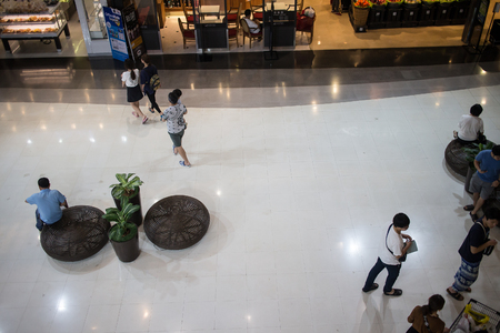 Chiangmai, Thailand - February 21 2019: Resting seat inside Central Festival Chiang mai. New Business Plaza of Chiangmai.のeditorial素材