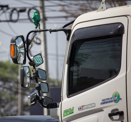 Chiangmai, Thailand - March 4 2019: Private Hino Dump Truck. On road no.1001 8 km from Chiangmai Business Area.のeditorial素材