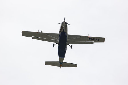 Chiangmai, Thailand - Auguest  22 2012:  HS-KAB Cessna Grand Caravan 208B of Kanair. landing to...