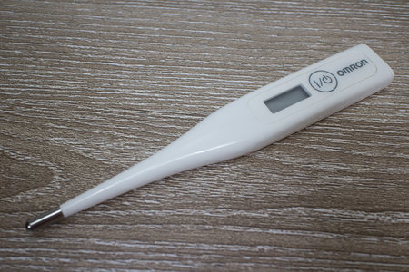 Chiangmai, Thailand - May 2 2019: Omron Digital Thermometer.