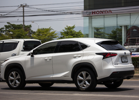 Chiangmai, Thailand - May 23 2019: Private Suv car Lexus NX300.   On road no.1001, 8 km from Chiangmai city.のeditorial素材