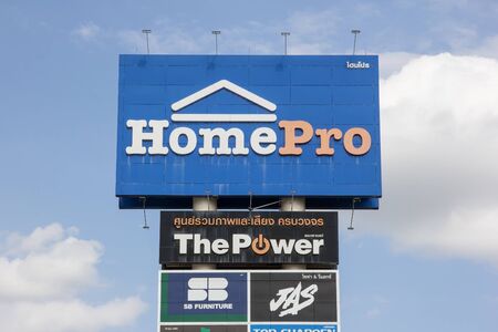 Chiangmai, Thailand - June 21 2019: Homepro  supermarket department store. Sale product and building construction. Location in sansai Urban fringe of chiangmai city.のeditorial素材