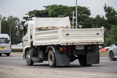 Chiangmai, Thailand - June 25 2019: Private Hino Dump Truck. On road no.1001 8 km from Chiangmai Business Area.のeditorial素材