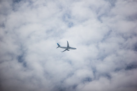 Chiangmai, Thailand - July 15 2019:  B-1413 Boeing 737-800 of China Southern Airline. Take off from...