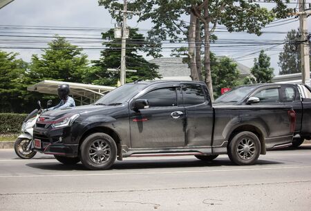 Chiangmai, Thailand - July 11 2019: Private Isuzu Dmax Pickup Truck. On road no.1001 8 km from Chiangmai city.のeditorial素材