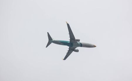 Chiangmai, Thailand - July 16 2019: HS-DBO Boeing 737-800 of NokAir . Take off from Chiangmai airport to Bangkok.のeditorial素材