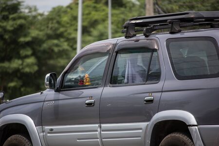 Chiangmai, Thailand - July 15 2019:  Private suv car, Toyota Sport rider.  On road no.1001, 8 km from Chiangmai Business Area.のeditorial素材