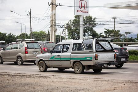 Chiangmai, Thailand - August 29 2019: Private car, Mazda Family mini Pick up truck.  On road no.1001, 8 km from Chiangmai Business Area.のeditorial素材