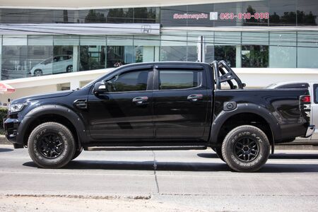 Chiangmai, Thailand -  October 29 2019: Private Pickup car, Ford Ranger. On road no.1001, 8 km from Chiangmai city.のeditorial素材