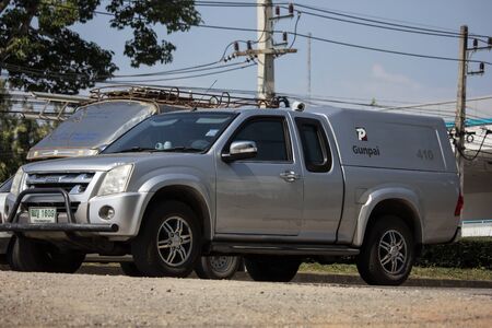 Chiangmai, Thailand - November 19 2019:  Money delivery Pickup of Gunpai.  On road no.1001, 8 km from Chiangmai city.のeditorial素材