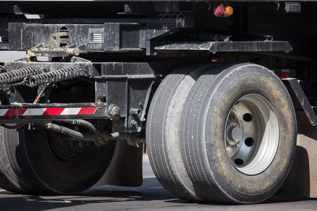 Chiangmai, Thailand - December 6 2019: Linglong D Tires of Truck. On road no.1001, 8 km from...