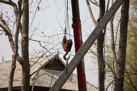 Chiangmai, Thailand - March  4 2020: TADANO Crane on Isuzu Truck.のeditorial素材