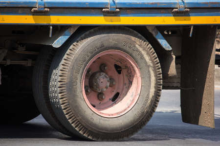 Chiangmai, Thailand - March  6 2020: Superstone Tires of Truck. On road no.1001, 8 km from Chiangmai city.のeditorial素材