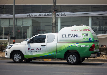 Chiangmai, Thailand -  April 3 2020: Private Pickup Truck Car New Toyota Hilux Revo  Rocco. On road...