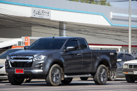 Chiangmai, Thailand -   November 23 2020: Private Isuzu Dmax Pickup Truck. On road no.1001 8 km from...