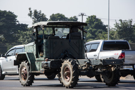 Chiangmai, Thailand - December 17 2020:  Old GMC Private car. Photo at road no 1001 about 8 km from downtown Chiangmai, thailand.のeditorial素材